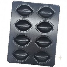 홈베이킹 레몬 모양 빵 제조 논스틱 코팅 여덟칸 베이킹 팬 오븐 제과 도구, 1개