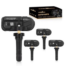 AXINMOTOO TPMS 센서 4피스 433MHz 타이어 압력 모니터링 센서 교체품 지프 체로키 2014-2022 램 1500 2014-2018용 2500 3500 2, AXINMOTOO TPMS 센서, 4피스 433MHz