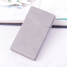 라떼라떼 담배갑 케이스 심플 파우치, 1개, 슬림형 라이트그레이