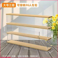 카세트 테이프 보관함 수납장 2단 투명 아크릴, 10 라지 3단 기획세트 홑겹60x10x14cm