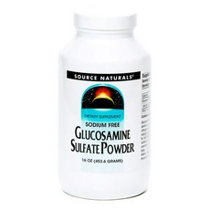 SOURCE NATURALS Glucosamine Sulfate補充粉, 1罐, 453.6g