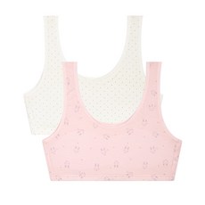 SuaFam 簡約印花無鋼圈內衣 2入