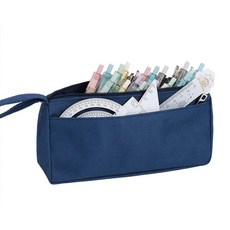 [미오르] 필통 펜 파우치 2종세트, 1개, 네이비
