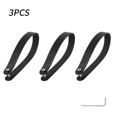 MUQZI 릴리스 소가죽 BROMPTON 가방 핸들 호환 자전거 가능 접이식, 3 Pcs Bla, 1개