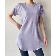라라티나 브린 여성 루즈핏 힙커버 롱 반팔 요가복 필라테스복