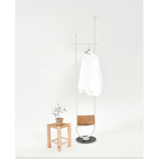 철제 스탠드행거 옷걸이 행거 드레스룸 현관 인테리어 행거, 화이트