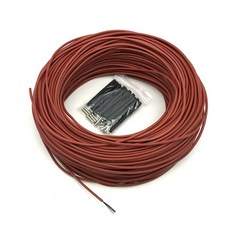 탄소 섬유 가열 케이블 고온 실리콘 내구성 12K HEAT 50M 33 /M 3mm 바닥 보온 와이어, As Shown