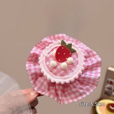 센드마이러브 생일축하 머리핀&머리띠 귀여운 체리 케이크 모자, 머리핀, 1개, 핑크