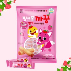 핑크퐁 아기상어 까꿍 유산균 크리스피롤 24입, 딸기, 120g, 6개