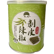 禾松 剝皮辣椒 罐頭 850g 全素, 8g, 1個