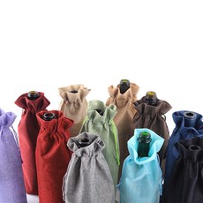 와인 포장 유리병 선물 포장 와인 파우치 케이스 블라인드 테스트, 블랙, 1개