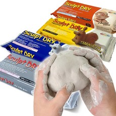 찰흙 고령토 500g 촉감 놀이 교보재, 테라코타, 테라코타