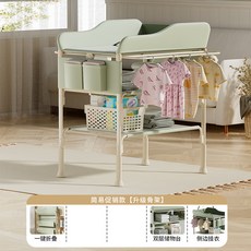 新生兒尿布台護理台 寶寶換尿布檯 可折疊多功能洗澡按摩撫觸臺, 綠色-促銷版