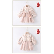 最新款女童中國風拜年服 週歲禮服 生日洋裝 連身洋裝