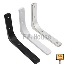 F.W House 歐式三角架 層板架 L型固定架, 白色,12寸-25*30cm, 1個