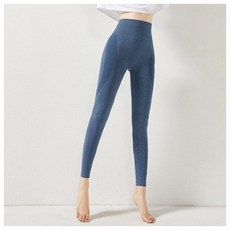 편안한 신축성좋은 운동복 다양한컬러 일상복 여성 레깅스(L) (블루)