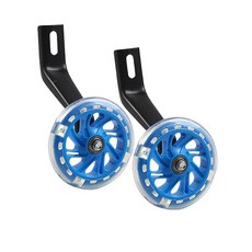 밸런스 네발 자전거 12인치 14인치 16인치 브레이크 레드 변속 보조바퀴, 1개, 1cm, 14인치 블루