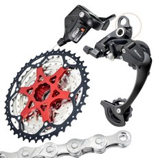 VG 스포츠 8 스피드 MTB 그룹셋 바이크 체인 11-42T 카세트 1x8 리어 디레일러 & 시프터 8S 세트, 12S 11-52T SET, 12S 11-52T SET, 1