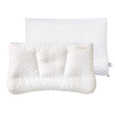 수면공감 우유베개 라텍스 경추베개 + 커버, 화이트, 1세트