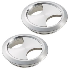 무드체인지 고급 전선캡 책상 홀 타공, 실버, 2개