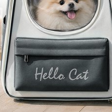 강아지 고양이 산책가방 이동장, 1개, 차콜