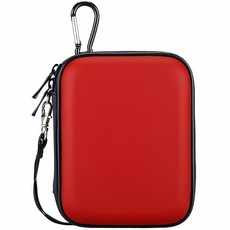 LACDO EVA 충격 방지 휴대용 여행 및 드라이브용 케이스 하드 외장 GPS (2.5인치) SHOCKP | 3.0 카메라 6.35CM 팩 USB HDD 배터리, 레드