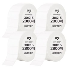 바이메리 감열롤라벨지 30mm~60mm 인쇄잘되고 잘붙는 국산 감열지 라벨지 스티커라벨 라벨프린터용지 라벨용지, 4롤