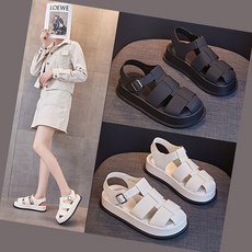 에버템즈 여성 키높이 비치 슬리퍼 샌들 스포츠샌들