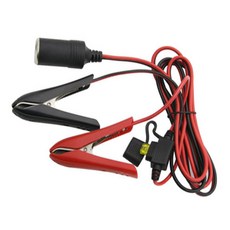 차량용시가전원 악어클립연결 20A퓨즈 시거잭소켓 1.8M케이블, 쿠팡 본상품선택, 1개