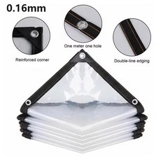 차양 방수포 천 절연 텐트 발코니 방수 스 다육 원예 투명 필름 야외 대피소 플라스틱 식물, 300x300cm, essura 0 16mm, 1개