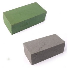 사각 블록 꽃꽂이 받침대 조화 생화 꽂이 화훼 장식 원예 자재 공예 재료 스펀지, 1개, 조화용