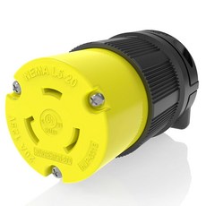 20A 125V NEMA L5-20R 2핀 잠금 플러그 산업용 전원단자, L5 20R Female Plug