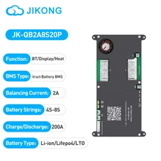 JlKONG JK-QB2A8S20P 트럭 배터리 BMS 4S 6S 7S 8S 200A 12V 24V LifePo4 LTO 리튬 이온 블루투스 스마, 01 JK-QB2A8S20P