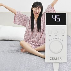 저버 그래핀 전자파없는 전기 온열 탄소매트, 킹사이즈분리난방 (160 x 200 cm)