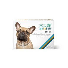 Moreson木入森 犬寶營養品 (魚油粉/好眼力/珍心動/膚立好/有關膝/D藻鈣/變不臭/固齒麗口滴) -, 1個, 犬-變不臭益生菌 2gx15包