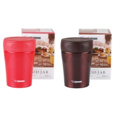 조지루시 보온 보냉 죽통 W-GCE36 360ml 이유식 학교 수능 아기 도시락 국 통, 넛트브라운(TA), 1개