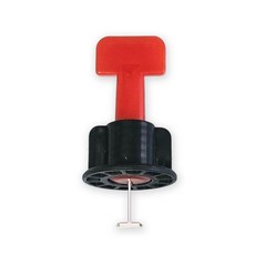 픽스톱 타일 원형 수평 클립 50개입, 5세트, 빨강 0.9mm