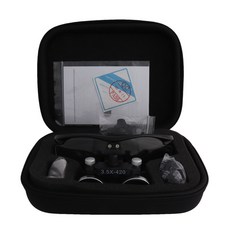 루페 안경 치과 현미경 확대 양안 의료용 구강 진료, 3.5배 돋보기 퍼플