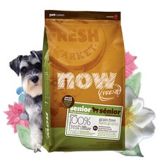 now 시니어 강아지 그레인프리 스몰브리드 건식사료, 칠면조, 5.44kg, 1개