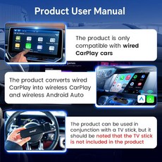 CarLINK 링크it 무선 CarPlay 어댑터 3-in-1 TV 스틱용으로 설계 유선 자동차용 CarPlay를 및 Android로 변환 지원 HDMI 포트 Fir e, CarLINK 링크it 무선 CarPlay 어댑터 3-