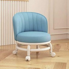 작업의자 바닥 바퀴 이동식 의자 네일샵 이동 회전 무빙 바퀴의자 보조의자, 1개, 8. 블루