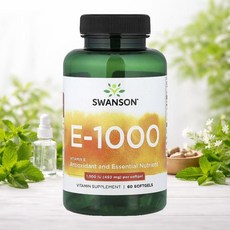 스완슨 E1000 비타민E Swanson 1000IU 450mg 60정, 1개