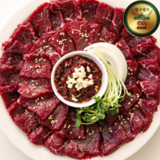 [한우명가] 신선한 한우 뭉티기 육회 육사시미, 1개, 120g