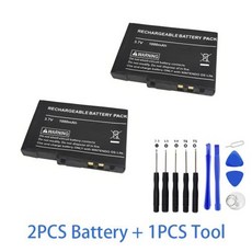 1-3개 USG-003 USG003 NDSL DSLLitery 게임용 충전식 배터리 Usg003 3.7V 1000mAh 배터리(스크루드라이버 포함), 2PCS