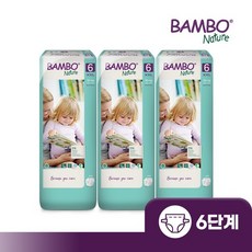 밤보네이처 밤보그린 밴드형 기저귀, 6단계, 240매
