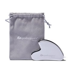 Pod Organics 怦然有機 不鏽鋼刮痧板 316L低敏安全 全身多功能按摩工具 附收納袋, 1個, 1個