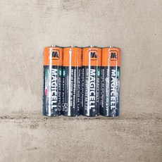 MAGICCELL 碳鋅電池 AA (3號) 一組4入, 1個, 碳鋅電池3號 一組4入
