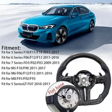 BMW F30 용 카본 파이버 소재 맞춤 색상 스티어링 휠 개조, 06 5-M logo