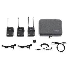 Godox WMicS1 송신기(수신기 포함) UHF 무선 마이크 시스템 Sony Nikon Canon DSLR용 최대 100m의 걱정 없, 01 빠른, 03 WMicS1 kit2