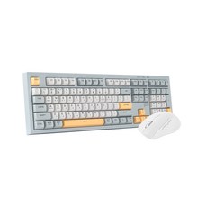 지클릭커 오피스프로 WMK50 사일런스 M 무소음 무선 블루투스 108 키보드 마우스 세트, 일반형, 네이비블루